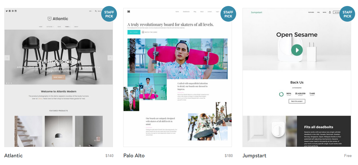Shopify's Theme Selection is as Minimalist and Elegant as Squarespace